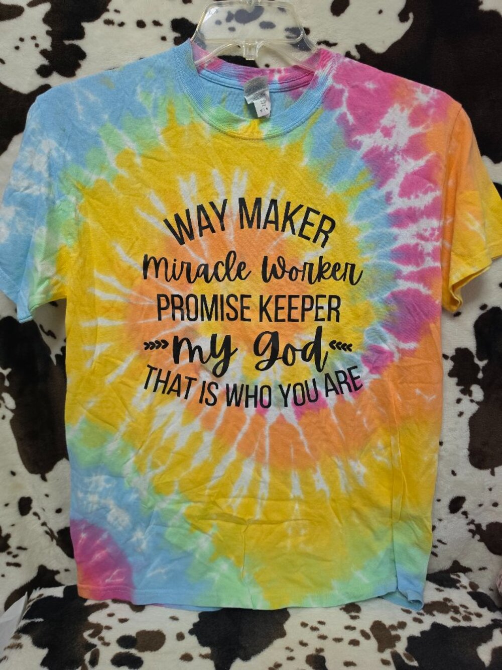 Way Maker Tie Dye Short Sleeve Graphic Tee Medium